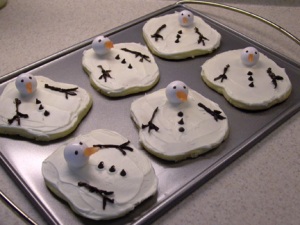 Melted Snowman Winter Holiday Cookies